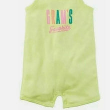 Load image into Gallery viewer, Carter's Gram's Favorite Yellow Sleeveless Romper-size Newborn
