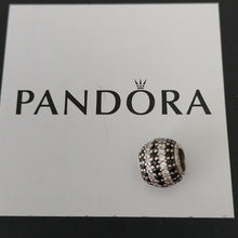 Load image into Gallery viewer, Pandora Sterling Silver Nautical Pave Lights Bead w/ Black Zirconia - 791172NCK
