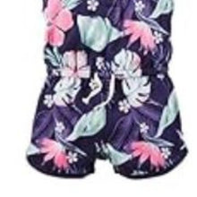 Load image into Gallery viewer, Carter&#39;s Sleeveless Floral Romper - Baby Girl newborn Tropical
