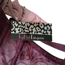 Load image into Gallery viewer, Icy Hot Lingerie Underwire Bras, Set of 2, Blush + Plum, size 42D
