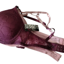 Load image into Gallery viewer, Icy Hot Lingerie Underwire Bras, Set of 2, Blush + Plum, size 42D
