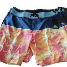Load image into Gallery viewer, Quiksilver Everyday Down Under Board Shorts Swim Trunks Blue Orange - Size 32
