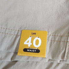 Load image into Gallery viewer, Lee Men's Mission Flat-Front Shorts, Chinchilla Khaki, 40 waist
