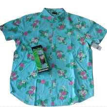 Load image into Gallery viewer, Rick &amp; Morty SLIM FIT Hawaiian Shirt Size XXL + 3 Pair Crew Socks
