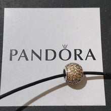 Load image into Gallery viewer, Pandora Sterling Silver Pave Lights Bead with Golden Yellow Zirconia - 791051fcz
