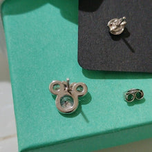 Load image into Gallery viewer, Disney Minnie Mouse Sterling Silver and Red Stud Earrings
