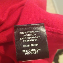 Load image into Gallery viewer, Torrid Long Sleeved Red Sweater w/ Sheer Lace Inset, Size 3 3X
