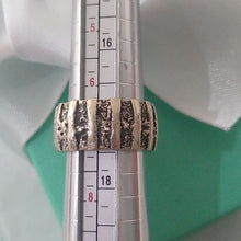 Load image into Gallery viewer, Silver Channel Oxidized Banded Ring, size 7
