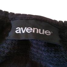 Load image into Gallery viewer, Avenue Black Embroidered Tunic Blouse size 26/28
