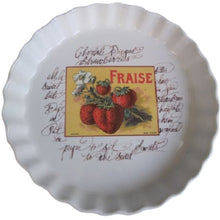 Load image into Gallery viewer, Williams-Sonoma + Rosanna Strawberry Tart Quiche Fluted Dish
