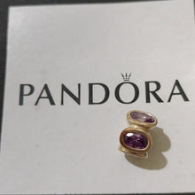 Load image into Gallery viewer, Pandora Sterling Silver with Amethyst Zirconia Oval Lights Bead - 790311ACZ
