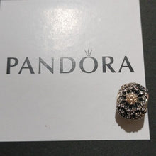 Load image into Gallery viewer, Pandora Retired Inner Radiance Bead w/ Clear + Champagne Zirconia
