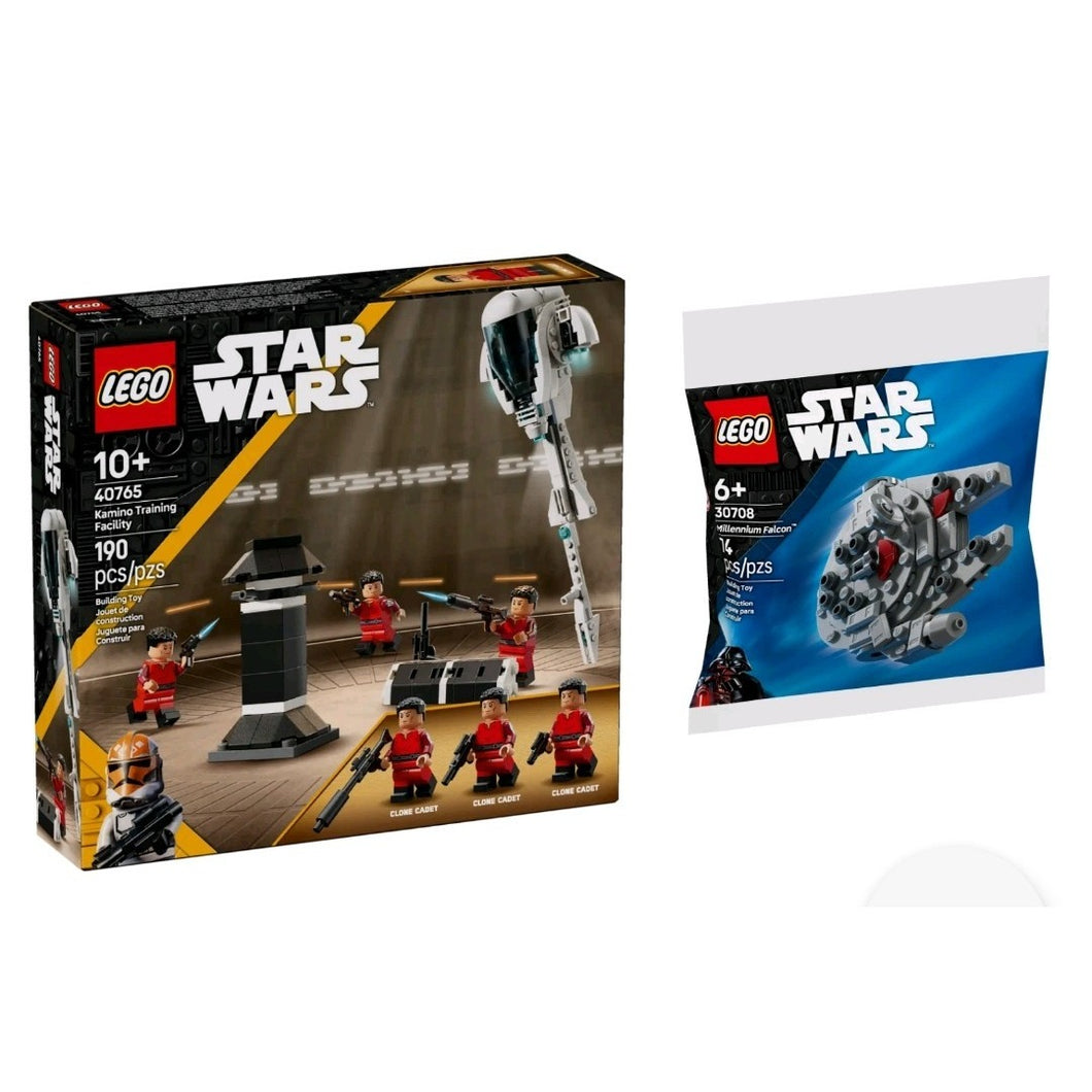 LOT LEGO GWP STAR WARS 40765 Kamini & 30708  Millennium Falcon
