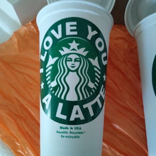 Load image into Gallery viewer, 4 Custom Starbucks Reusable cups
