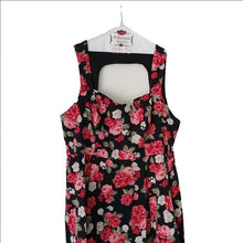 Load image into Gallery viewer, Torrid Black and Red Floral Dress, Size 24

