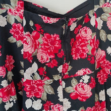 Load image into Gallery viewer, Torrid Black and Red Floral Dress, Size 24
