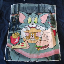 Load image into Gallery viewer, Tom + Jerry SNACKS Sunday morning Cartoons, Navy, XS 4/5
