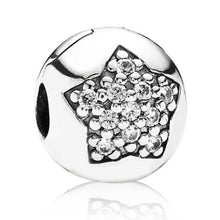 Load image into Gallery viewer, Pandora Sterling Silver You're a Star Clip w/ Clear Pave CZs - 791056CZ
