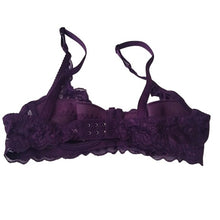 Load image into Gallery viewer, GYCL Ultrathin Underwire Push Up 3/4 Lace Bra, Purple, Size Medium 36B
