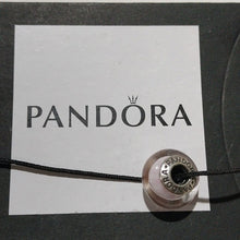 Load image into Gallery viewer, Pandora Retired Pink Murano Glass Bead with Candy Stripes - 790682
