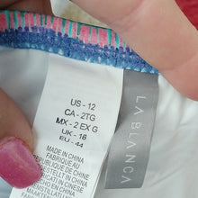 Load image into Gallery viewer, La Blanca Side-Tie Hipster Bikini Bottom Global Jive, Poolside, 12
