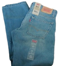 Load image into Gallery viewer, Levi's Big Boys 511 Slim Stretch Denim Blue Jeans, Dallas, size 12 Regular 26x26
