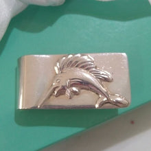 Load image into Gallery viewer, Vintage Taxco Mexico SS Swordfish Marlin Money Clip Baja Cabo San Lucas Fisherman
