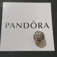 Load image into Gallery viewer, Pandora Sterling Silver Shimmering Rose Clip with Clear Zirconia - 791529cz
