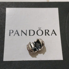 Load image into Gallery viewer, Pandora Sterling Silver Shimmering Rose Clip with Clear Zirconia - 791529cz
