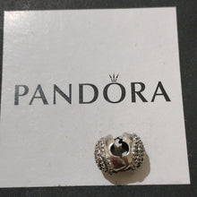 Load image into Gallery viewer, Pandora Sterling Silver Shimmering Rose Clip with Clear Zirconia - 791529cz
