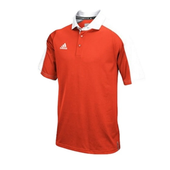 Adidas Climalite Coaches Polo, Collegiate Orange/White, size XL