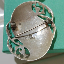 Load image into Gallery viewer, Vintage Siam Sterling Silver Niello Mekkalah Goddess of Lightening Thai Brooch
