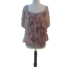 Load image into Gallery viewer, Fred David Animal Floral Print  Blouson Blouse, Size Large
