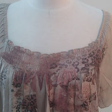 Load image into Gallery viewer, Fred David Animal Floral Print  Blouson Blouse, Size Large
