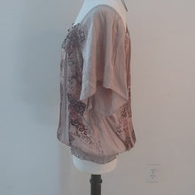 Load image into Gallery viewer, Fred David Animal Floral Print  Blouson Blouse, Size Large
