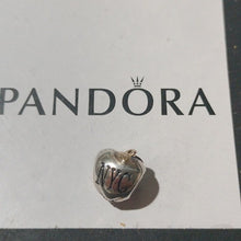 Load image into Gallery viewer, Pandora Silver Engraved New York City NYC Apple Charm 791026
