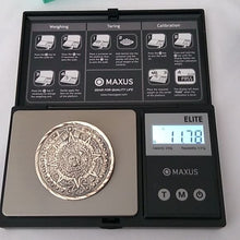 Load image into Gallery viewer, Vintage Mayan Aztec Sun Calendar Mexican Brooch Pendant Sterling Silver 925
