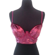 Load image into Gallery viewer, Victoria's Secret Sexy Velvet Shimmer Bra, 34B
