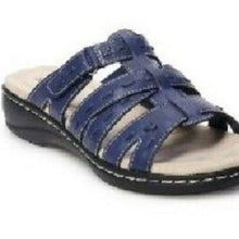 Load image into Gallery viewer, Croft &amp; Barrow Fugue Women&#39;s Sandals: Navy Blue, Size 6.0
