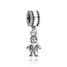 Load image into Gallery viewer, Pandora Retired Sterling Silver Boy Dangle Family Bead - 790859
