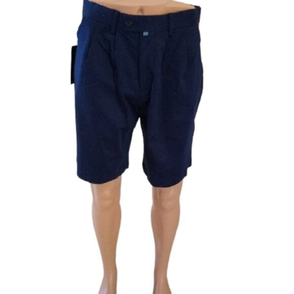 Zara Men's Navy Blue Above The Knee Shorts, Waist 30