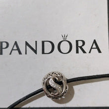 Load image into Gallery viewer, Pandora Sterling Silver Vintage Letter S Charm w/ Clear Zirconia - 791863cz
