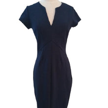 Load image into Gallery viewer, Eight Sixty Fitted Career Dress, Navy, Medium
