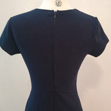 Load image into Gallery viewer, Eight Sixty Fitted Career Dress, Navy, Medium
