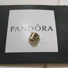 Load image into Gallery viewer, Pandora Letter N Alphabet Triangular Charm 925 Sterling Silver 790323N
