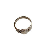 Load image into Gallery viewer, Sterling Silver Hearts and Cross Ring, size 6
