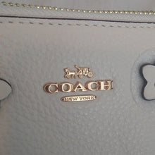 Load image into Gallery viewer, Coach F73443 Pebbled Leather Floral Applique Large Wristlet, IM/Chalk
