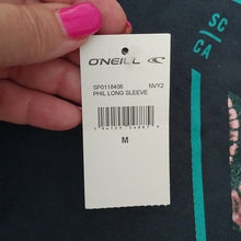 Load image into Gallery viewer, O'Neill Men's PHIL Long Sleeved Tee, New Navy, size Medium
