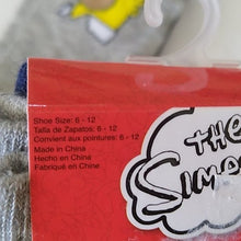 Load image into Gallery viewer, Men's Simpsons Socks, 3 pair: Homer, Bart, Flanders. sized 6-12
