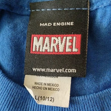 Load image into Gallery viewer, Boys Marvel Spider-Man Spiderman T-shirt, Blue/Red, Large 10/12
